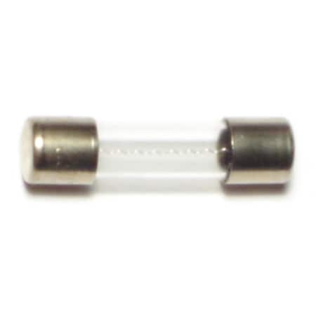 Midwest Fastener Glass Fuse, AGX Series, Fast-Acting, 2.5A, 125V AC, 5 PK 67193